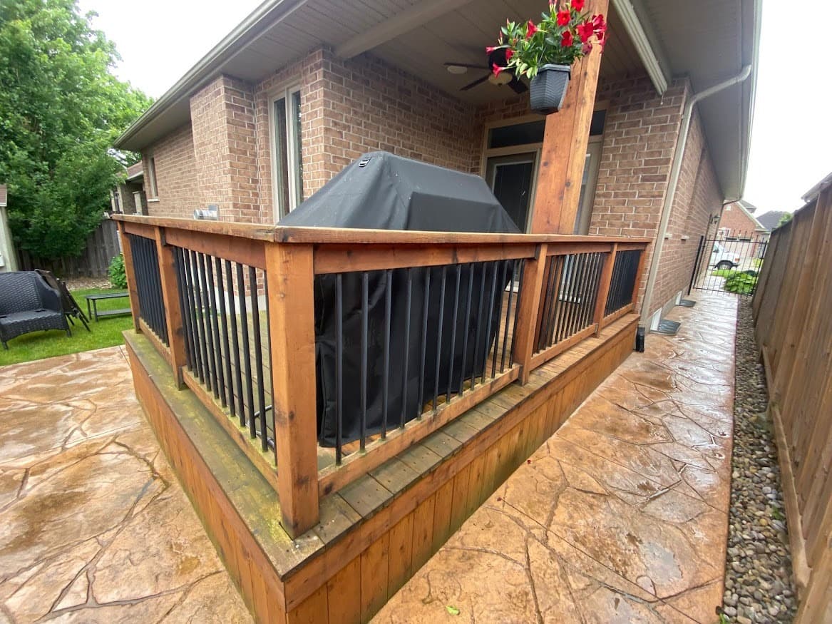 Before - Deck Restaining — Oakville